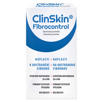 CLINSKIN Fibrocontrol náplasti na odstránenie fibrómov 3 kusy (Lieky na bradavice)