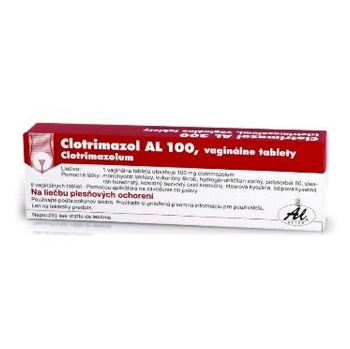 CLOTRIMAZOL AL 100 mg vaginálne tablety 6 kusov