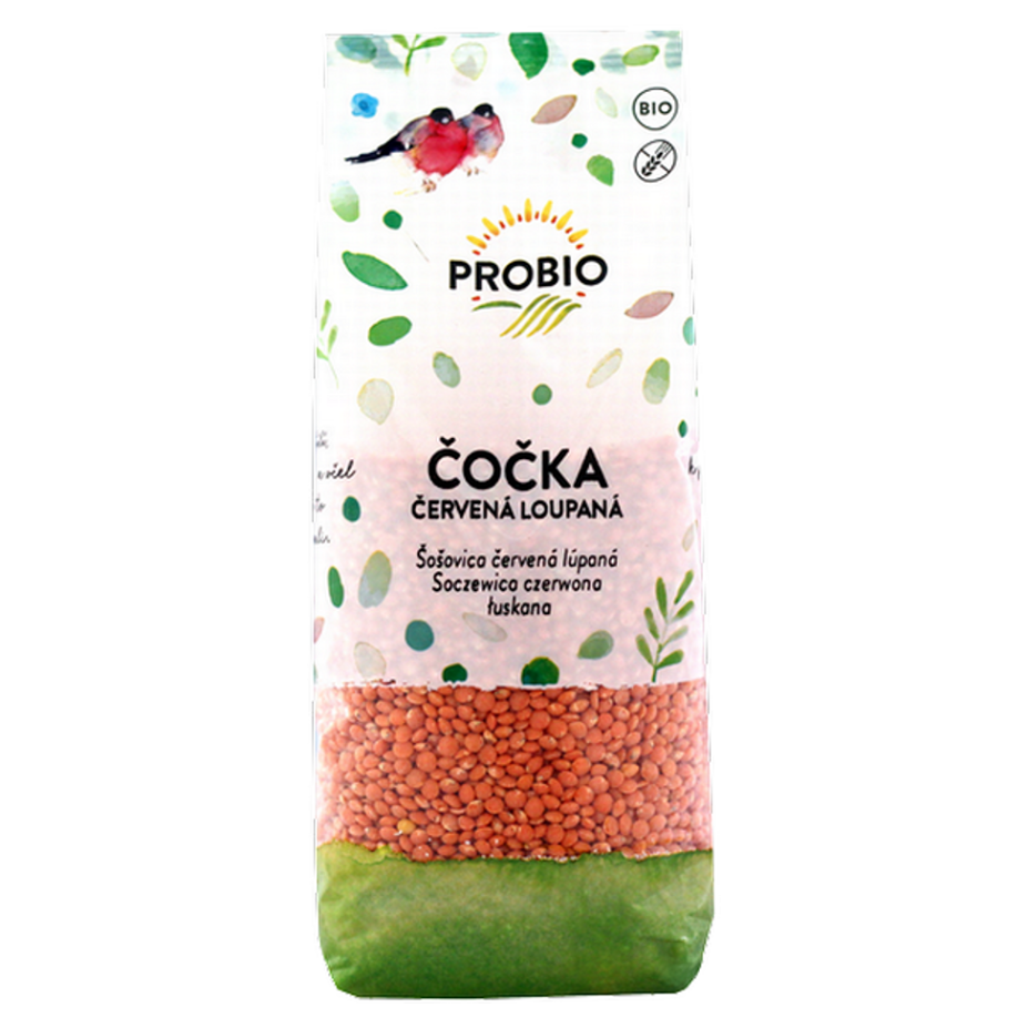 PROBIO Šošovica červená lúpaná BIO 500 g