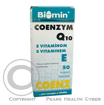 BIOMIN Coenzym Q10 - 10 mg s vitamínom E 50 kapsúl