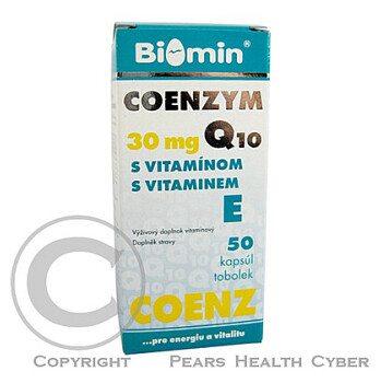 BIOMIN Coenzym Q10 - 30 mg s vitamínom E 50 kapsúl