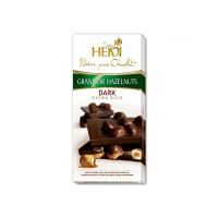 Čokoláda Grand&#39;or whole hazelnuts dark 100g