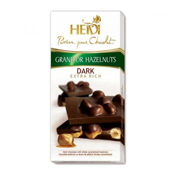 Čokoláda Grand'or whole hazelnuts dark 100g