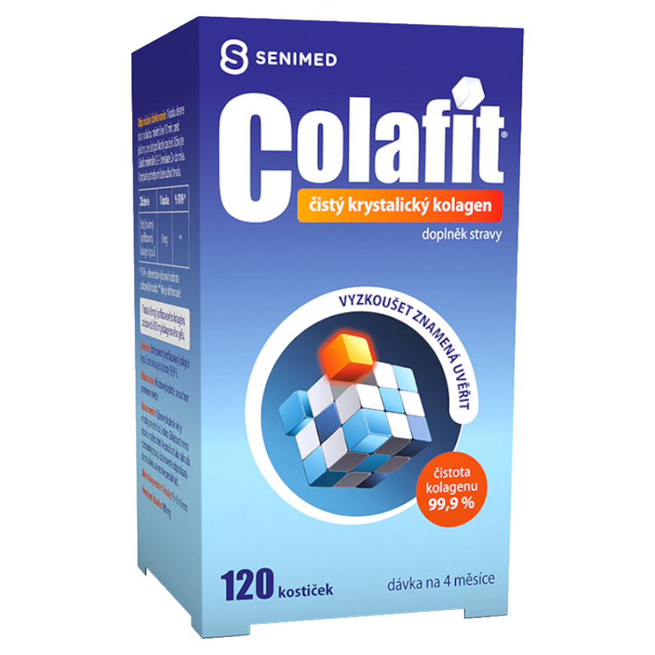 COLAFIT Čistý kryštalický kolagén žuvacie kocky na výživu kĺbov a chrupaviek 120 cps kúpite na Mojalekaren.sk