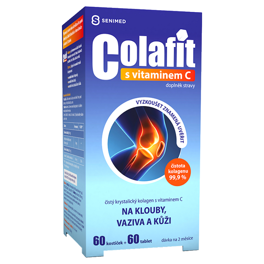 COLAFIT s Vitamínom C kocky a tabletky na kĺby, väzy a kožu 120 tbl kúpite na Mojalekaren.sk