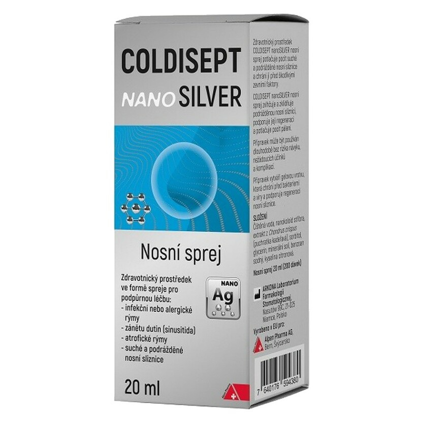 COLDISEPT Nanosilver nosový sprej 20 ml kúpite na Mojalekaren.sk