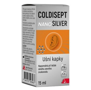 COLDISEPT Nanosilver ušné kvapky 15 ml