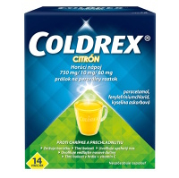 COLDREX Horúci nápoj citrón 14 vreciek