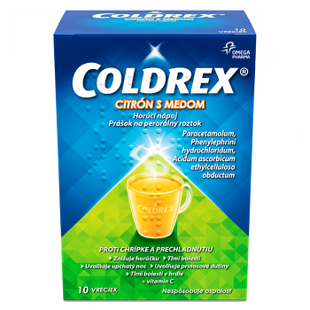 COLDREX Horúci nápoj Citrón s medom 5 g 10 vreciek