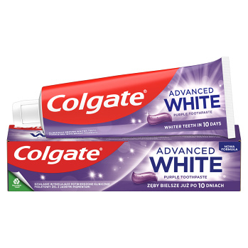 COLGATE Advanced White zubná pasta Purple 75 ml (Bieliace zubné pasty) - Bieliace, Osviežujúci dych