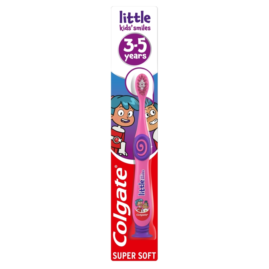 COLGATE Detská zubná kefka Little Kids Smiles pre deti vo veku 3-5 rokov 1ks