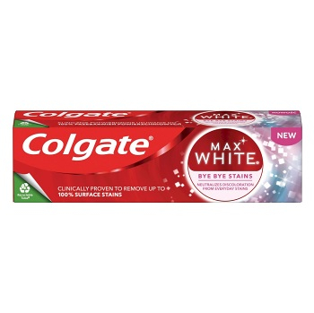 COLGATE Max White Bye Bye Stains Bieliaca zubná pasta 75 ml