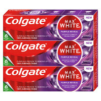 COLGATE Max White Purple Reveal bieliaca zubná pasta 3 x 75ml