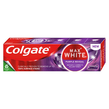 COLGATE Max White Purple Reveal bieliaca zubná pasta  75 ml