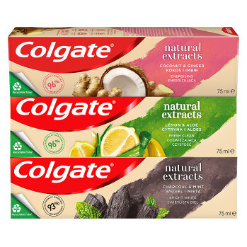 COLGATE Naturals Zubná pasta Mix 3 x 75 ml