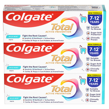 COLGATE Total Junior zubná pasta pre deti 7-12 rokov 3 x 50 ml (Zubné pasty pre deti)