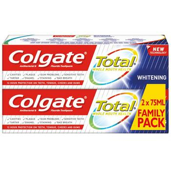 COLGATE Total Whitening Zubná pasta 2x75 ml