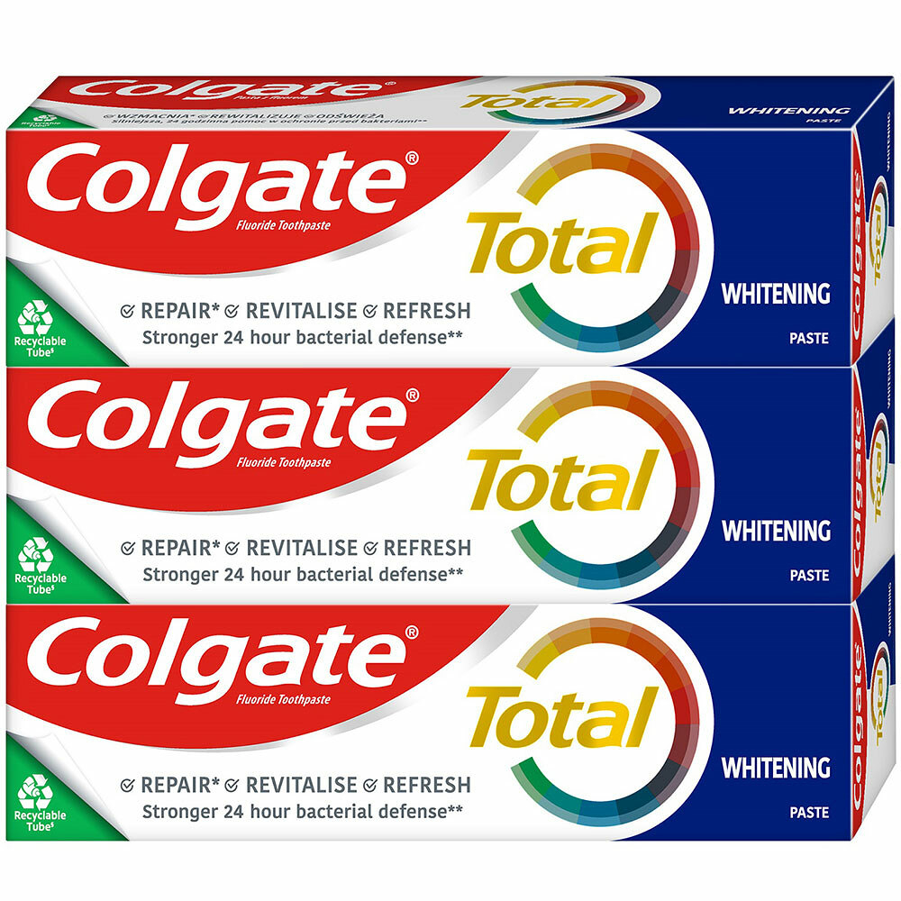 E-shop COLGATE Total Whitening Zubná pasta 3 x 75 ml