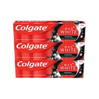 COLGATE Zubná pasta Max White Charcoal 3 x 75 ml