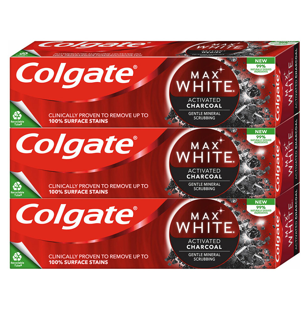 E-shop COLGATE Zubná pasta Max White Charcoal 3 x 75 ml