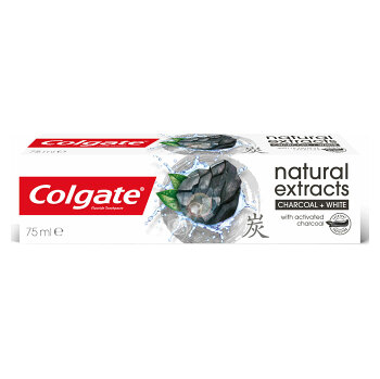 COLGATE Zubná pasta Natural Extracts Charcoal+White 75 ml