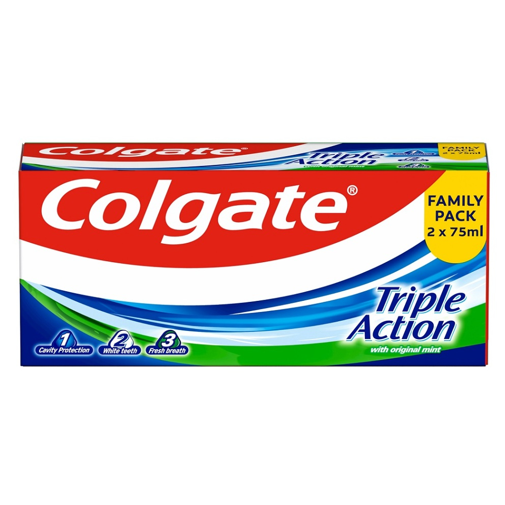 E-shop COLGATE Zubná pasta Triple Action 2 x 75 ml