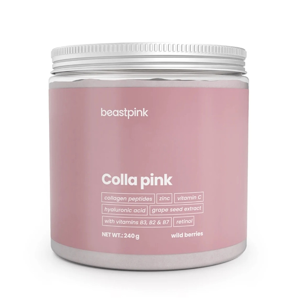 E-shop GYMBEAM BeastPink colla pink lesné ovocie 240 g