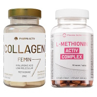 PHARMA ACTIV Collagen femin 90 kapsúl + L-metionín activ complex 90 tabliet