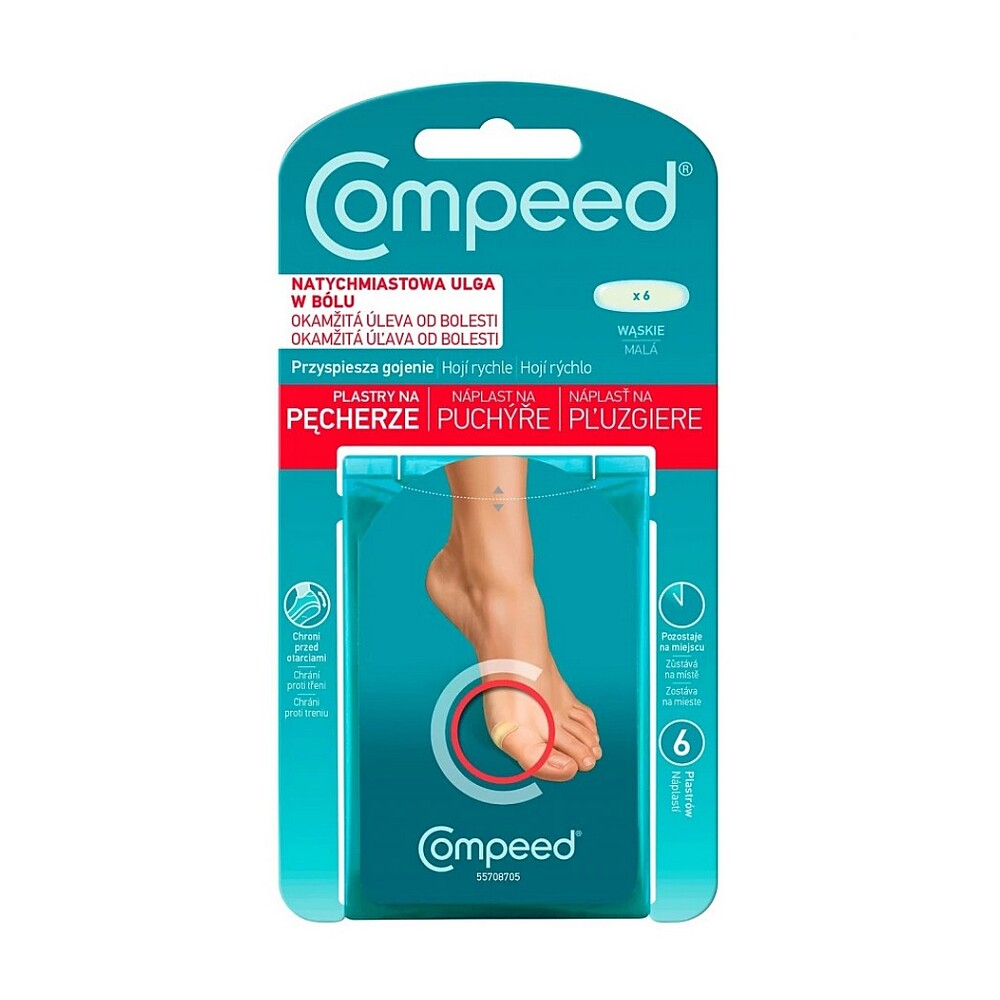 COMPEED náplasť pľuzgier malá 6 kusov