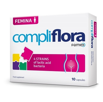 COMPLIFLORA Femina 10 kapsúl (Probiotiká, laktobacily) - Viaczložkové