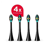 CONCEPT ZK0071 Náhradná hlavica k zubným kefkám čierne 4 kusy