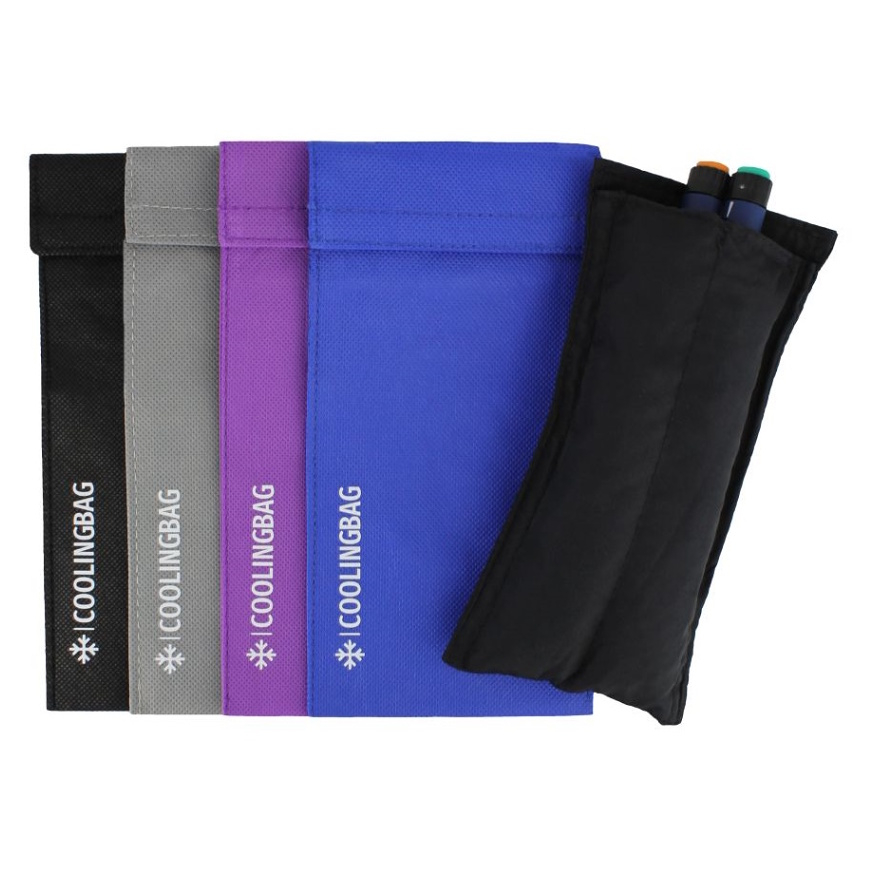 COOLINGBAG Chladiace puzdro pre 2 inzulínové perá, Farba: Čierna