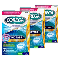 COREGA Bio tabs antibakteriálne tablety na zubné náhrady 3 x 30 kusov
