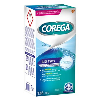 COREGA Tabs Bio Formel čistiace tablety 136 ks