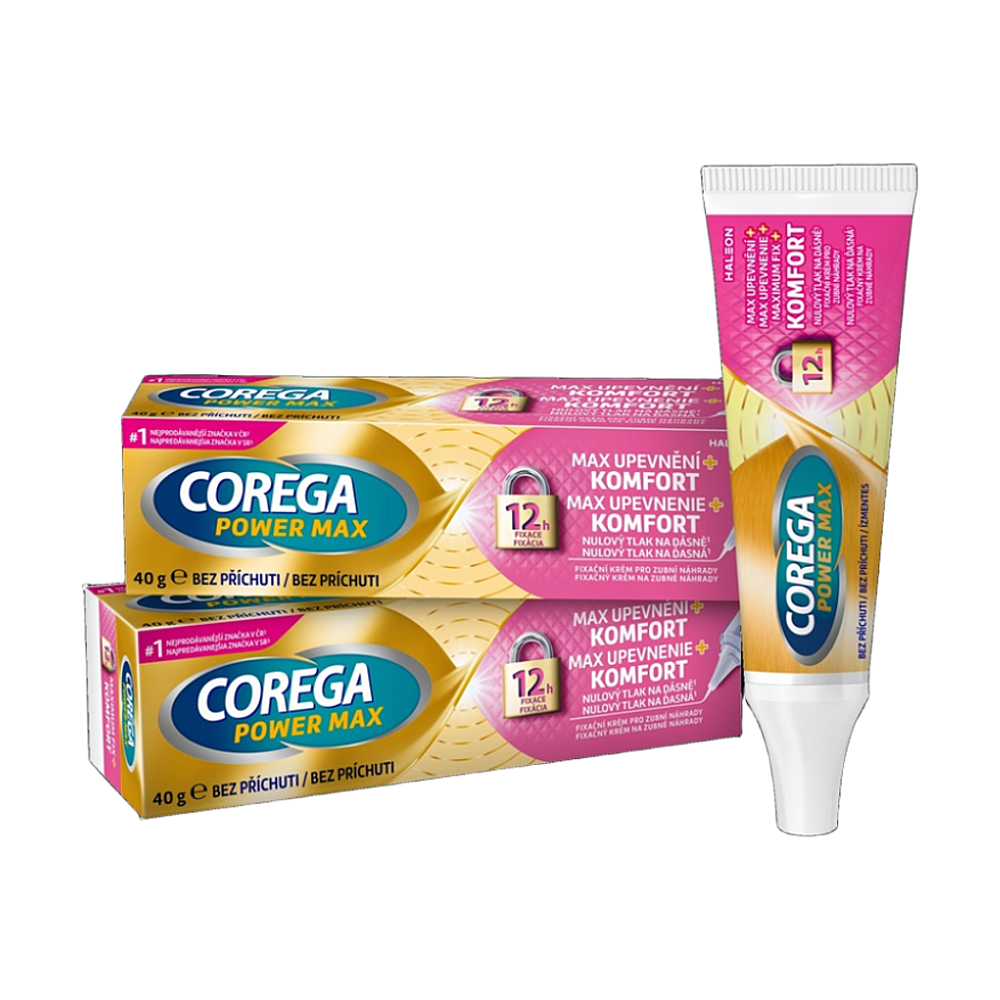 Corega Comfort fixačný krém pre zubnú náhradu 2x40 g