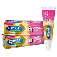 COREGA Power max upevnenie + komfort fixačný krém 40g