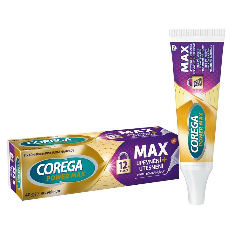 COREGA Power max upevnenie + utesnenie fixačný krém 40 g kúpite na Mojalekaren.sk