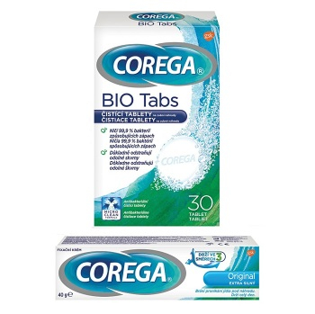 COREGA Original extra silný 40g + Bio tablety 30 ks