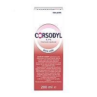 CORSODYL Ústna voda 0.1% 200 ml