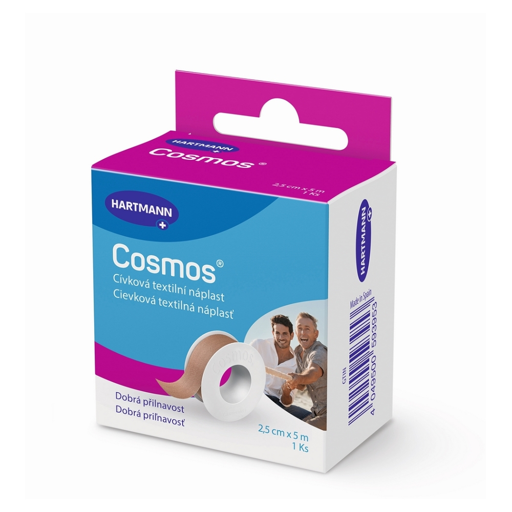 COSMOS Cievková pevná náplasť 2,5 cm x 5 m 1 kus kúpite na Mojalekaren.sk