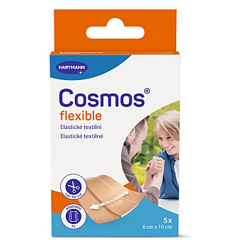 COSMOS Flexible pružná náplasť 6 × 10 cm 5 kusov (Náplasti dělené)