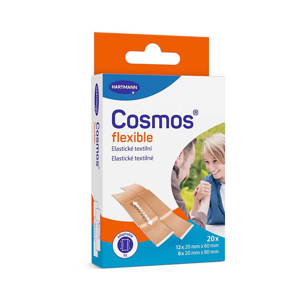 COSMOS Flexible pružná náplasť 2 veľkosti 20 kusov kúpite na Mojalekaren.sk