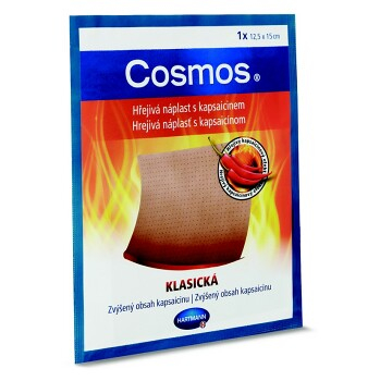 COSMOS Hrejivá náplasť s kapsaicínom klasická 12,5 x 15 cm