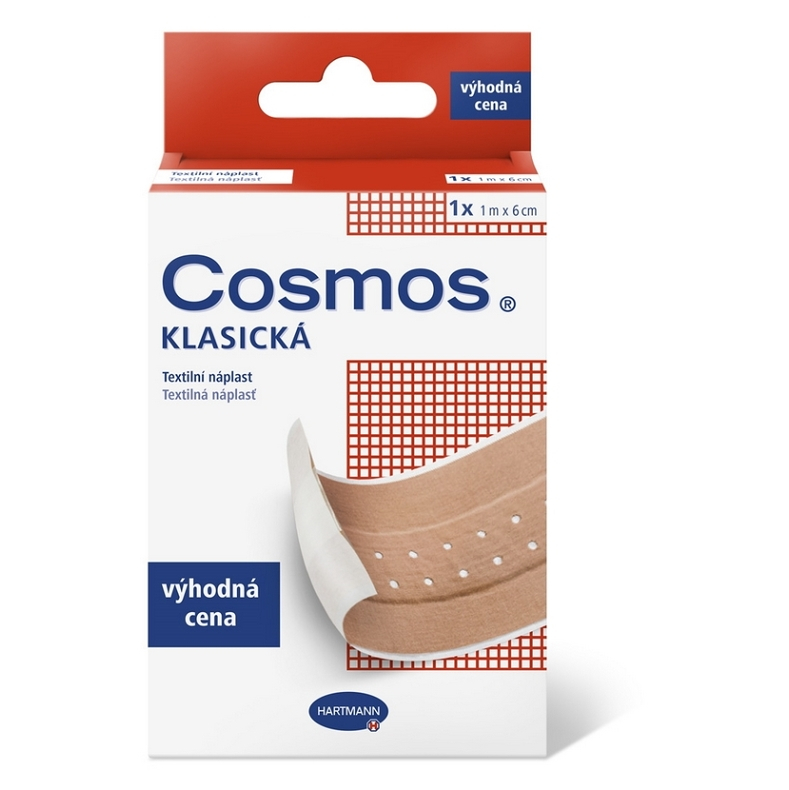 COSMOS Klasická textilná náplasť 1 m x 6 cm 1 ks kúpite na Mojalekaren.sk