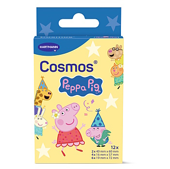 COSMOS Detská náplasť Peppa Pig 12 kusov (Náplasti dělené)