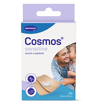 COSMOS Sensitive jemná náplasť 6 × 10 cm 5 kusov (Náplasti s polštářkem)