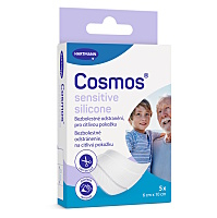 COSMOS Sensitive Silicone ultra jemná náplasť 6 × 10 cm 5 kusov