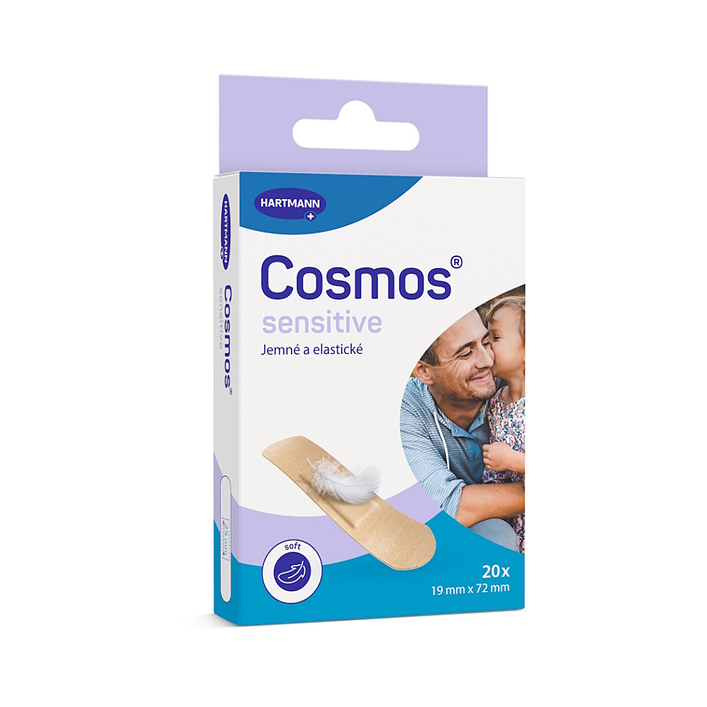 COSMOS Sensitive jemná náplasť 19 × 72 mm 20 kusov kúpite na Mojalekaren.sk
