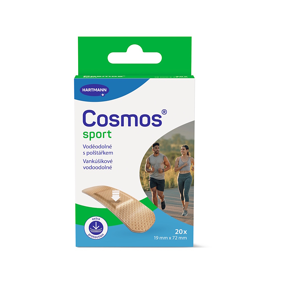 COSMOS Na šport náplasť na rany flexibilná (1,9cmx7,2cm) 20ks kúpite na Mojalekaren.sk