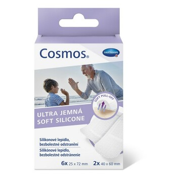 COSMOS Ultra jemná náplasť 25 x 72 mm 6 ks + 40 x 60 mm 2 ks